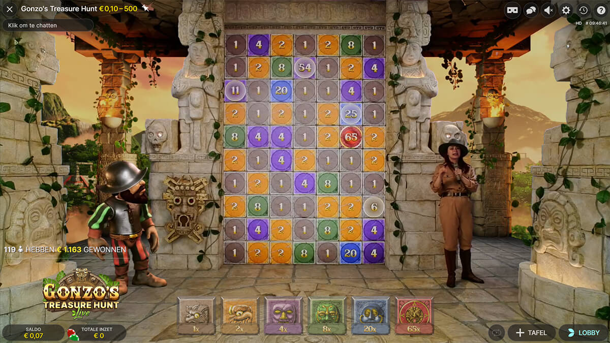 Gonzos Treasure Hunt Live - Winners Screenshot