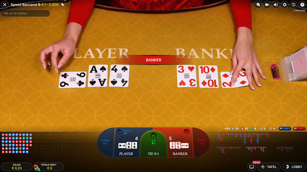 Baccarat Live Dealer - screenshot