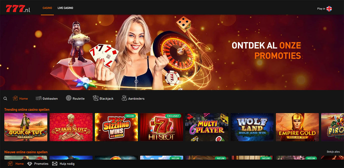 Goksite van Casino777 - Screenshot