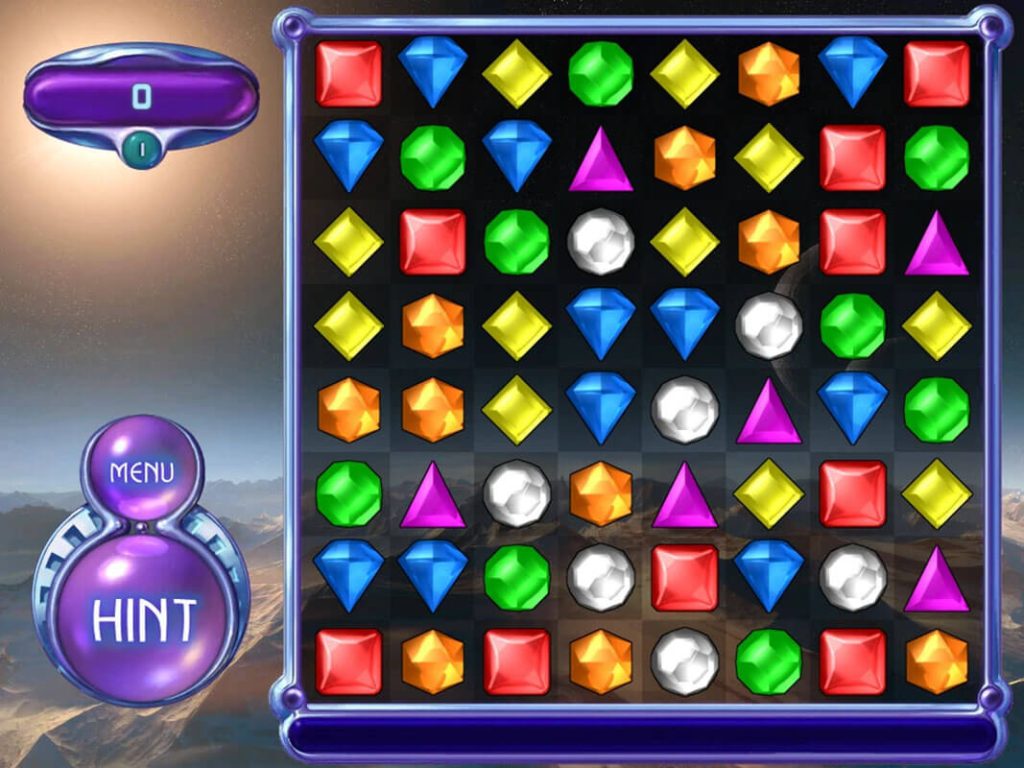 videospel bejeweled screenshot