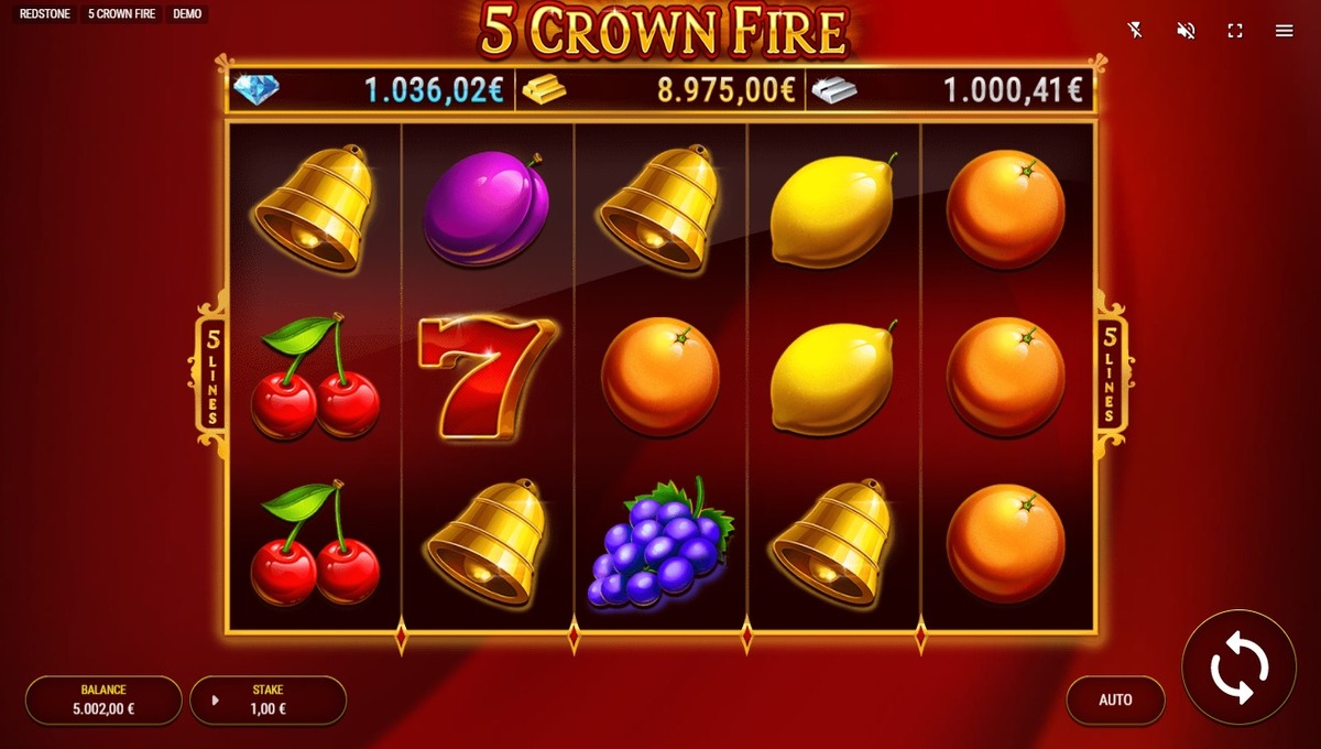 5 Crown Fire Slot - screenshot
