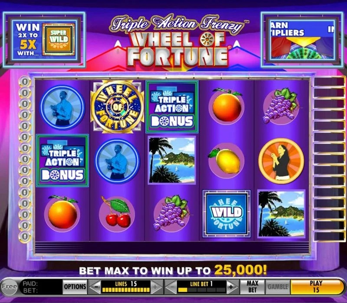 Triple Action Frenzy Wheel Of Fortune - screenshot
