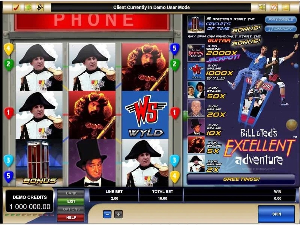 Bill and Ted's Excellent Adventure Slot - screenshot
