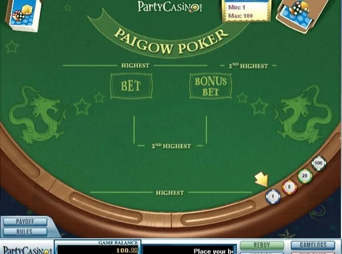 Pai Gow Poker - screenshot
