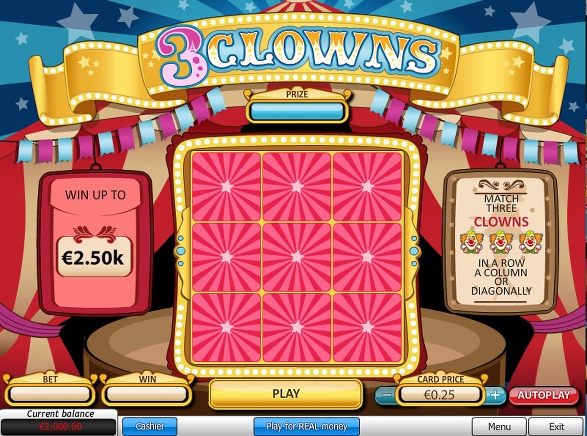 3 Clowns Scratch Card - screenshot