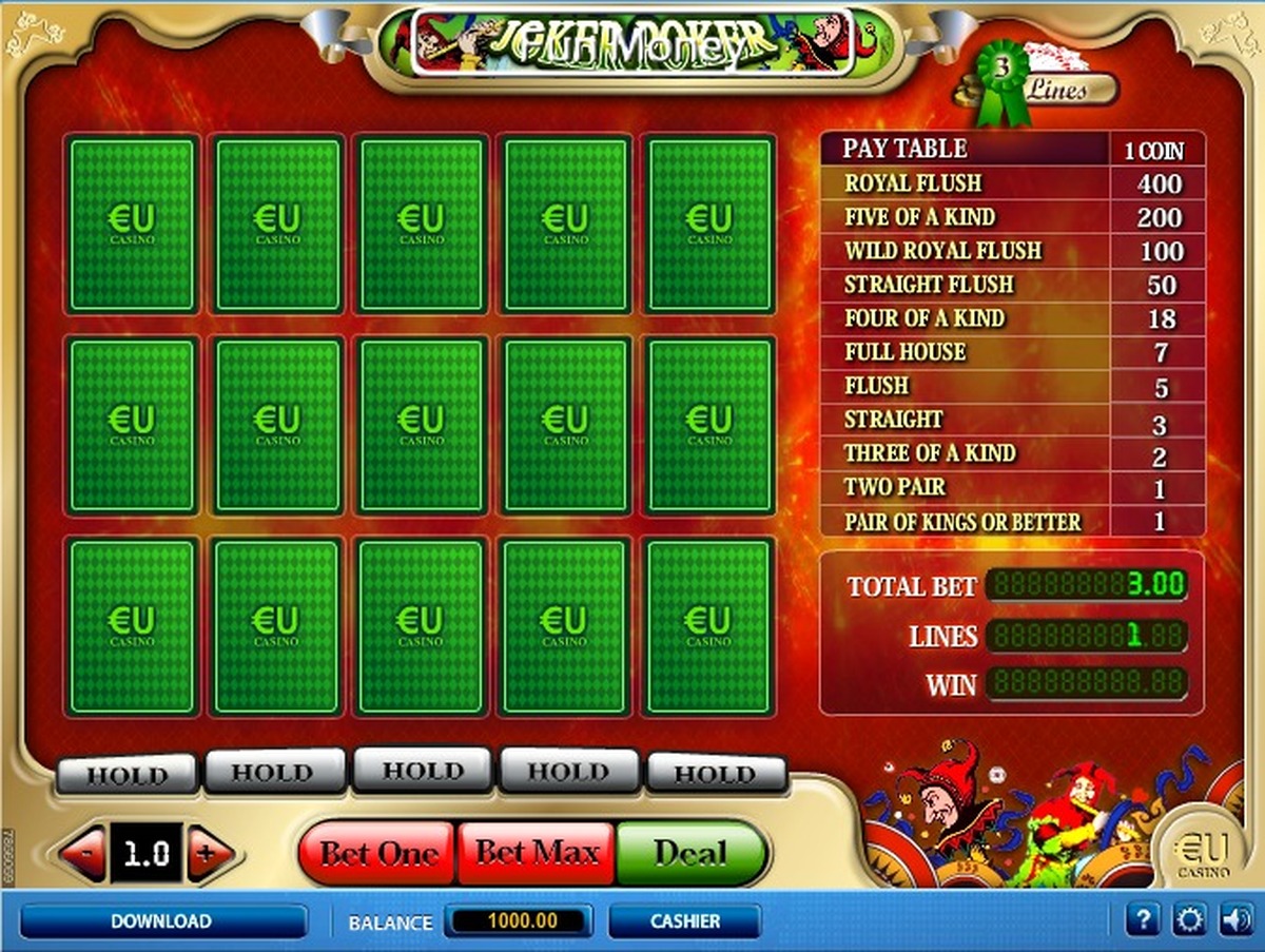 3 Lines Joker Poker - screenshot