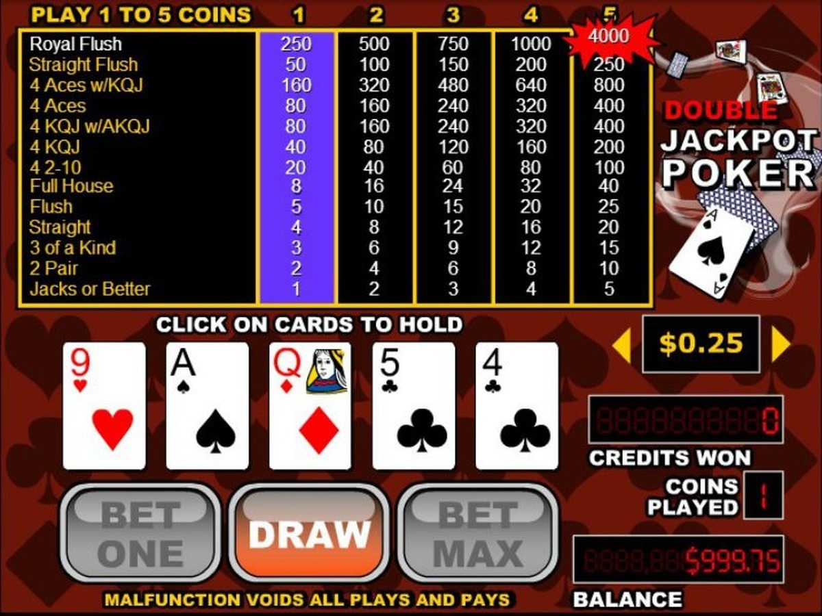 Double Jackpot Poker - screenshot